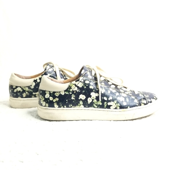 Lucky Brand Women's Lotus Floral Lace Up Leather Upper  Sneaker Shoes Size 8.5 - Picture 2 of 8